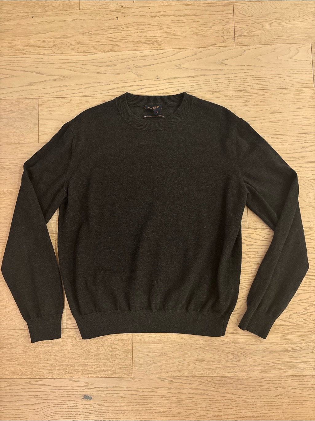 Louis Vuitton Men's Dark Grey Crewneck Sweater